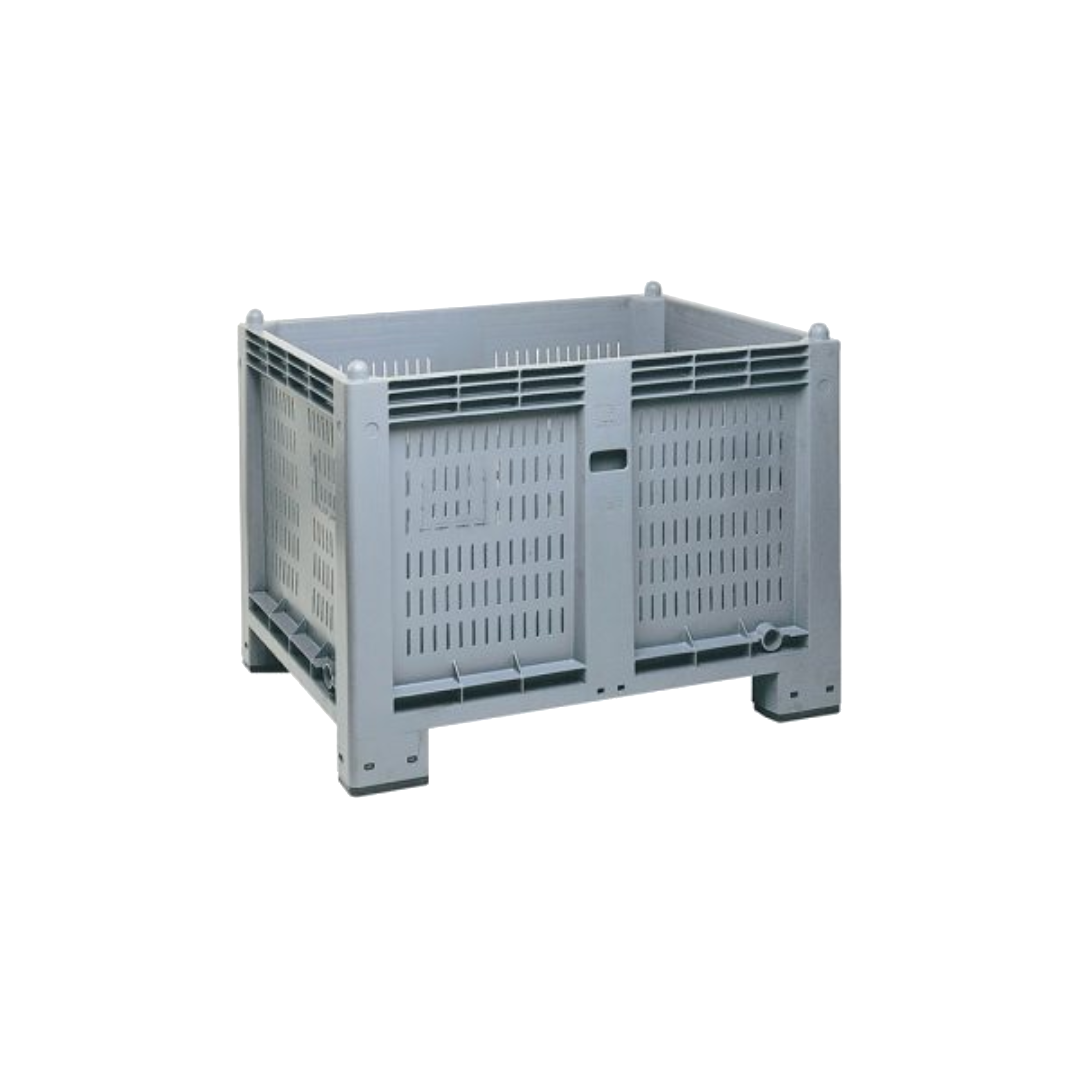 Cargopallet 600 plus new con pareti grigliate - grigio alimentare