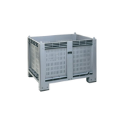 Cargopallet 600 plus new con pareti grigliate - grigio alimentare