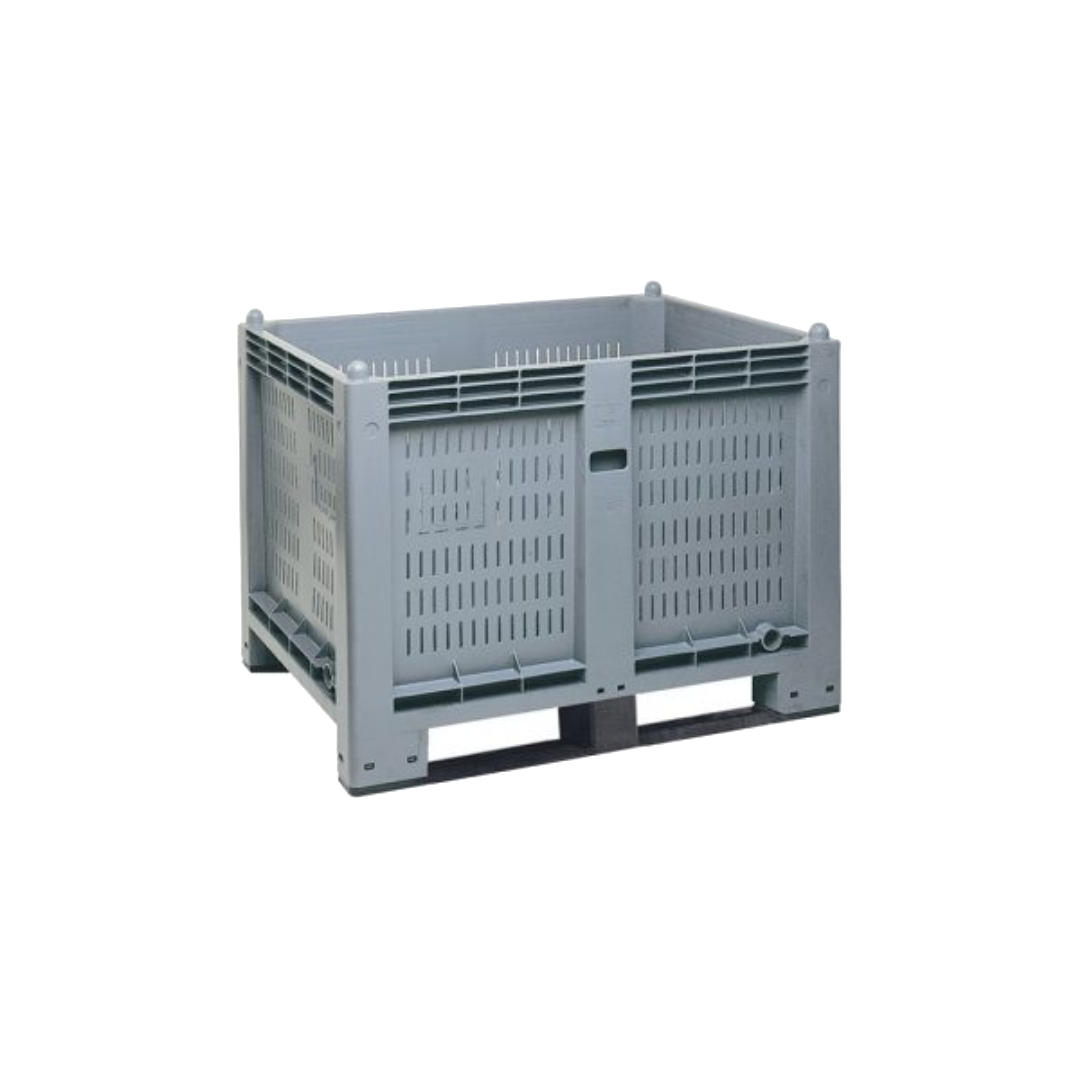 Cargopallet 600 plus new con pareti grigliate - grigio alimentare