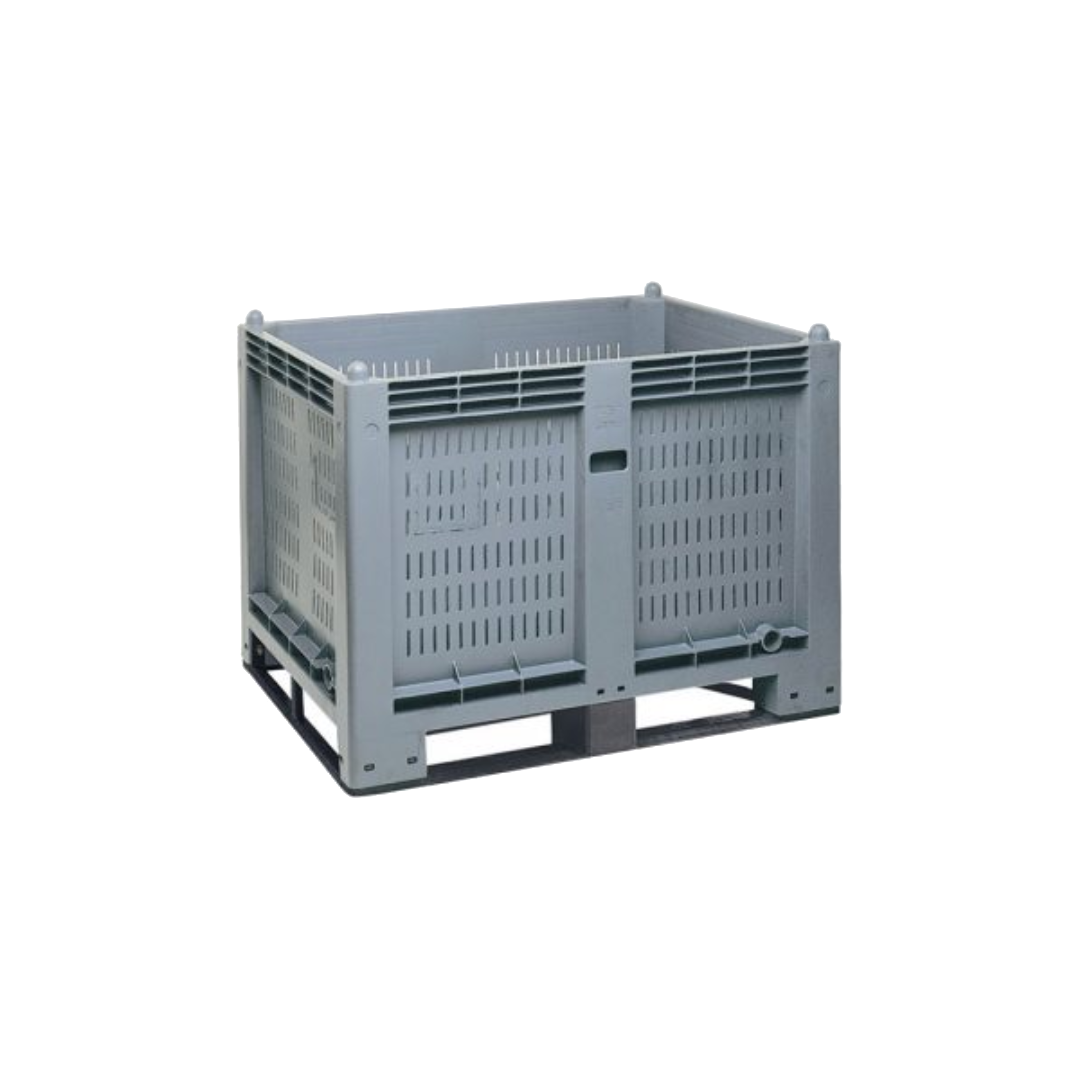 Cargopallet 600 plus new con pareti grigliate - grigio alimentare