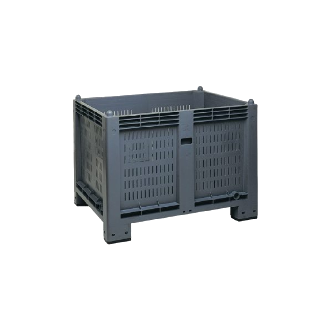 Cargopallet 600 plus new con pareti grigliate - grigio ecologico