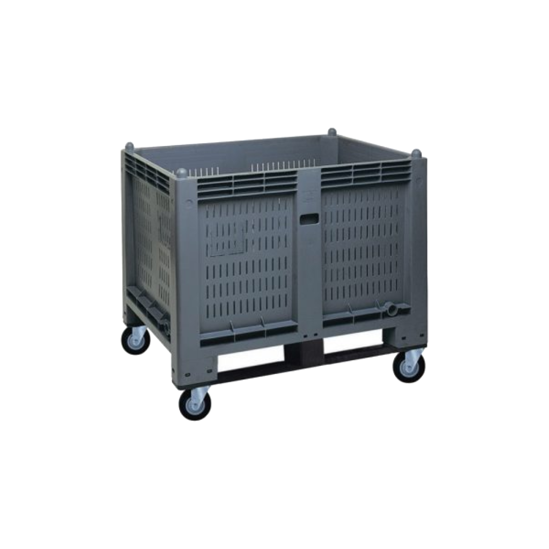 Cargopallet 600 plus new con pareti grigliate - grigio ecologico