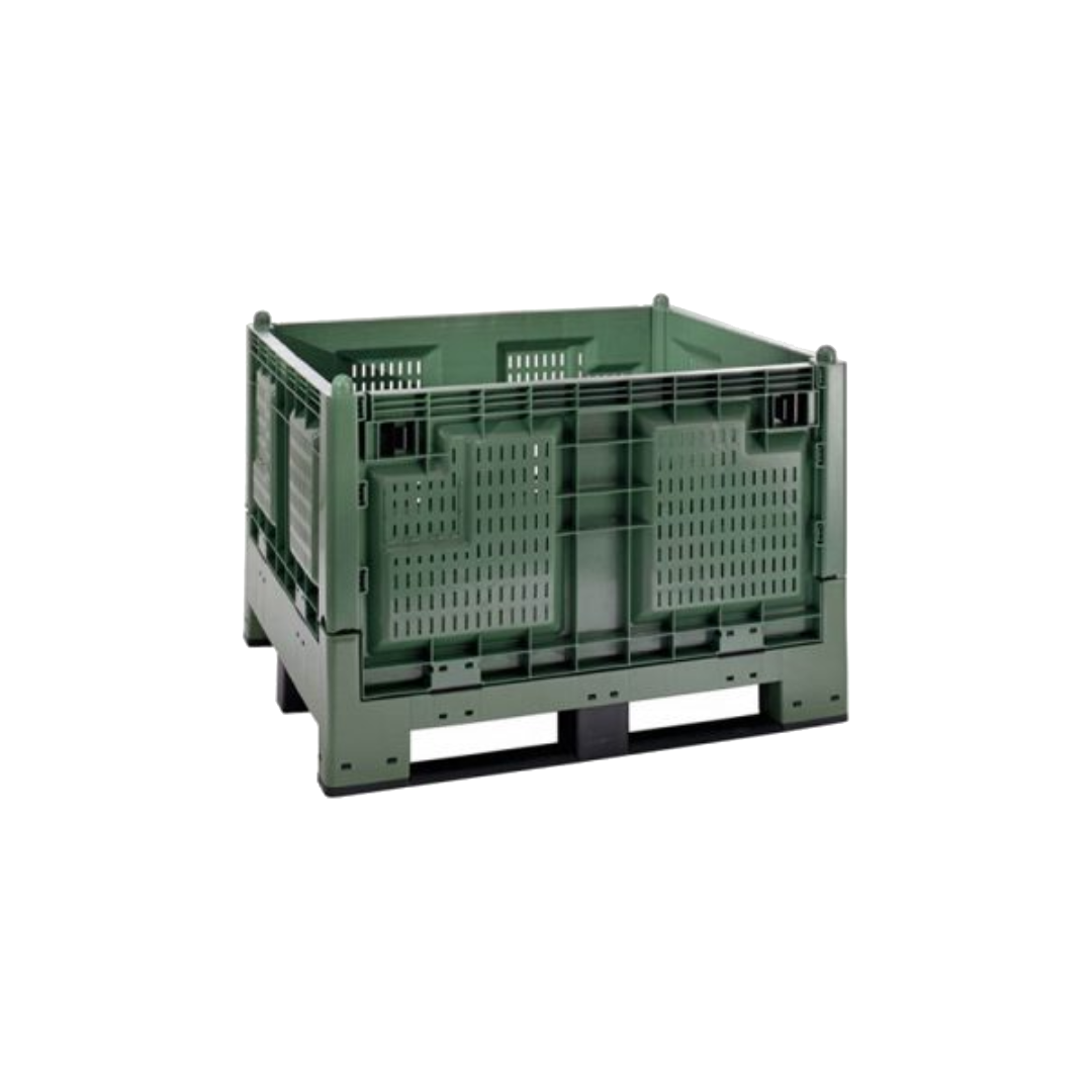 Cargo fold 700 con pareti grigliate - verde alimentare