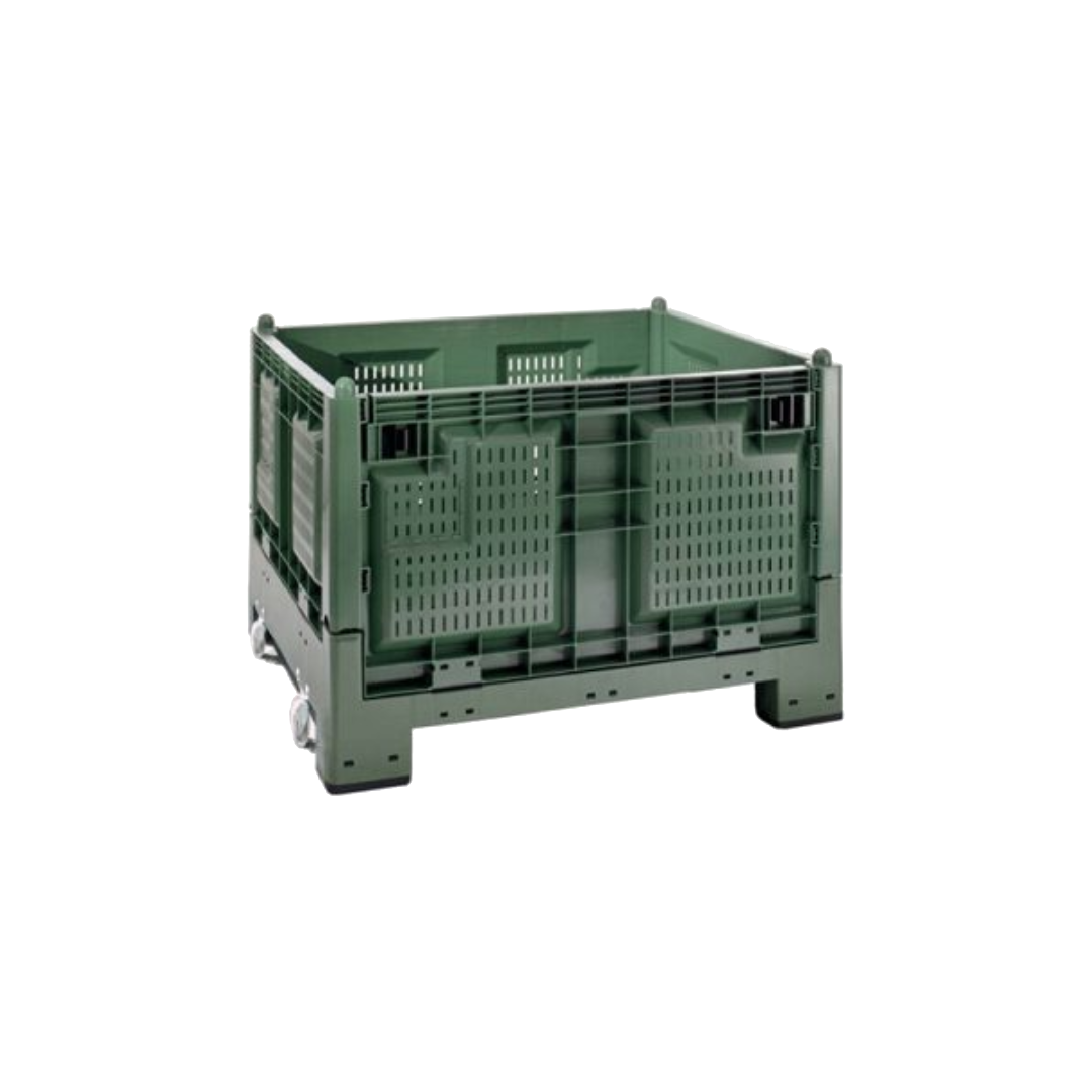 Cargo fold 700 con pareti grigliate - verde alimentare