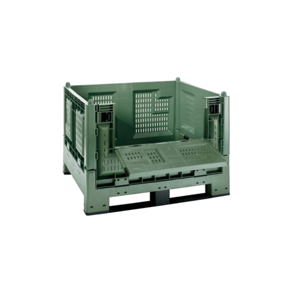 Cargo fold 700 with grilled walls and hatch - food green 