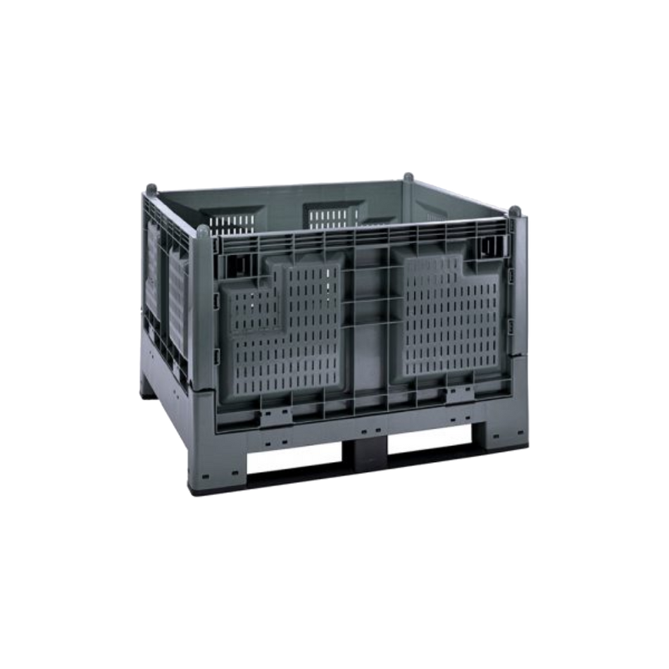 Cargo fold 700 with grilled walls - eco-grey 