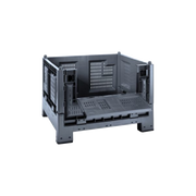 Cargo fold 700 con pareti grigliate e portello - grigio ecologico