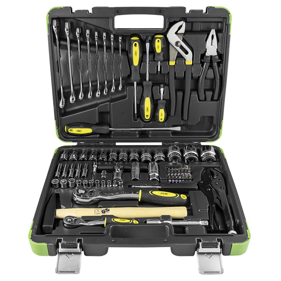 Tool case with 72 pieces (hex sockets)