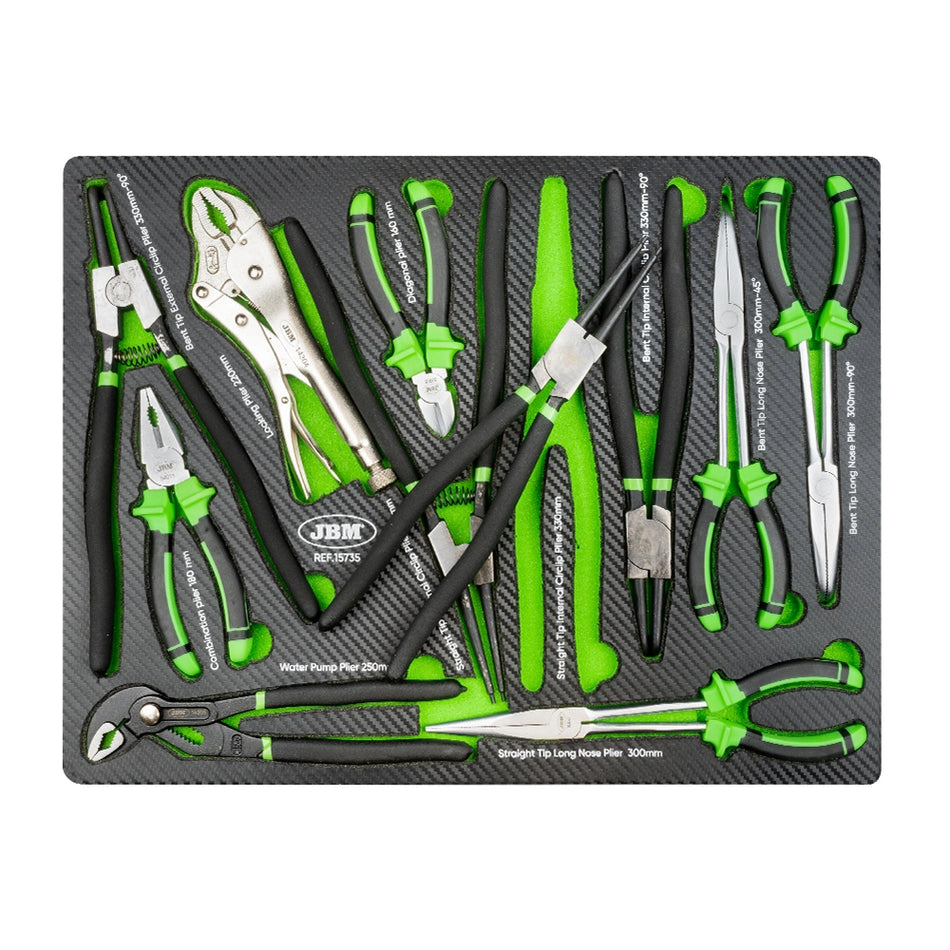 Pliers set in ethylene vinyl acetate case