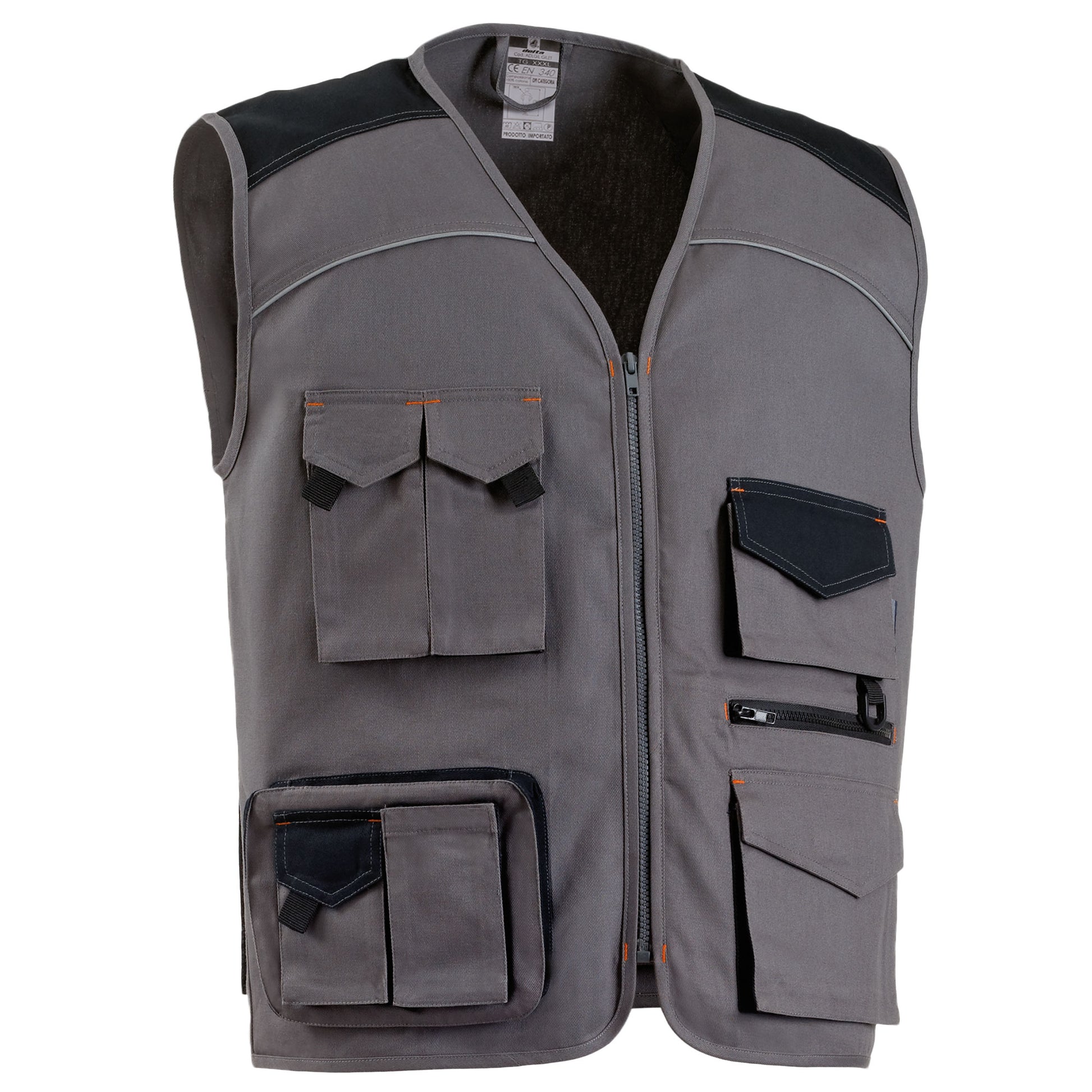 DELTA Grigio - Gilet tecnico da lavoro