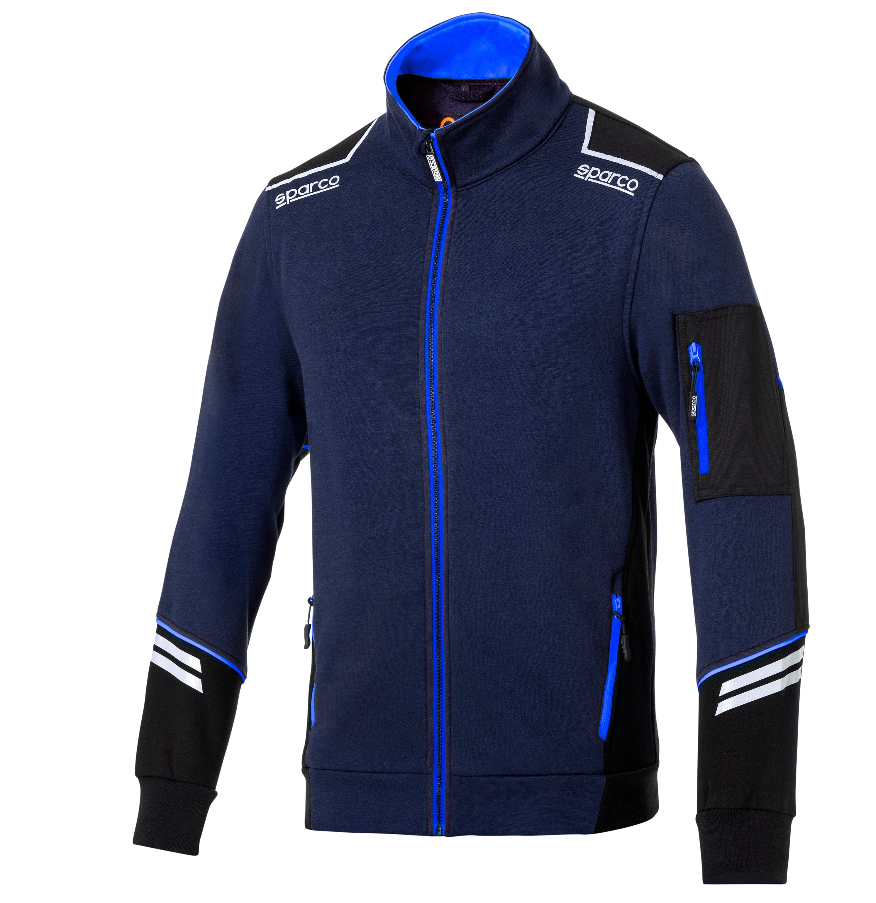 ALABAMA navy/royal - Felpa da lavoro tecnica full zip