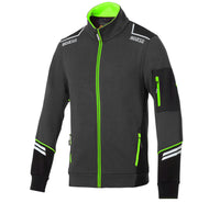 ALABAMA grigio/verde - felpa da lavoro tecnica full zip