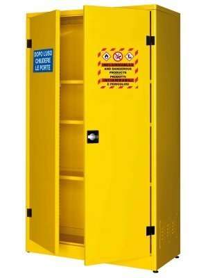 Armadio ignifugo per Prodotti Infiammabili - 1075x500x1850 mm