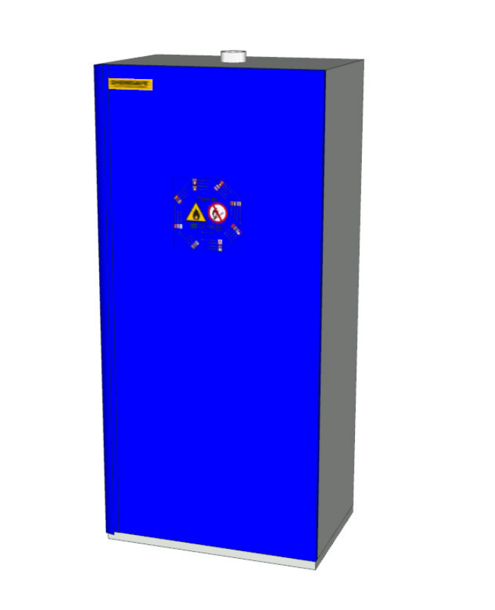 Armadio Ignifugo EN 14470-1 Batterie al Litio Sistema Quarantine - 900x600x1950 mm