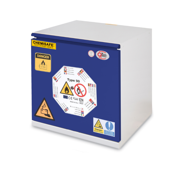 Armadio Ignifugo EN 14470-1 Batterie al Litio - 590x520x720 mm