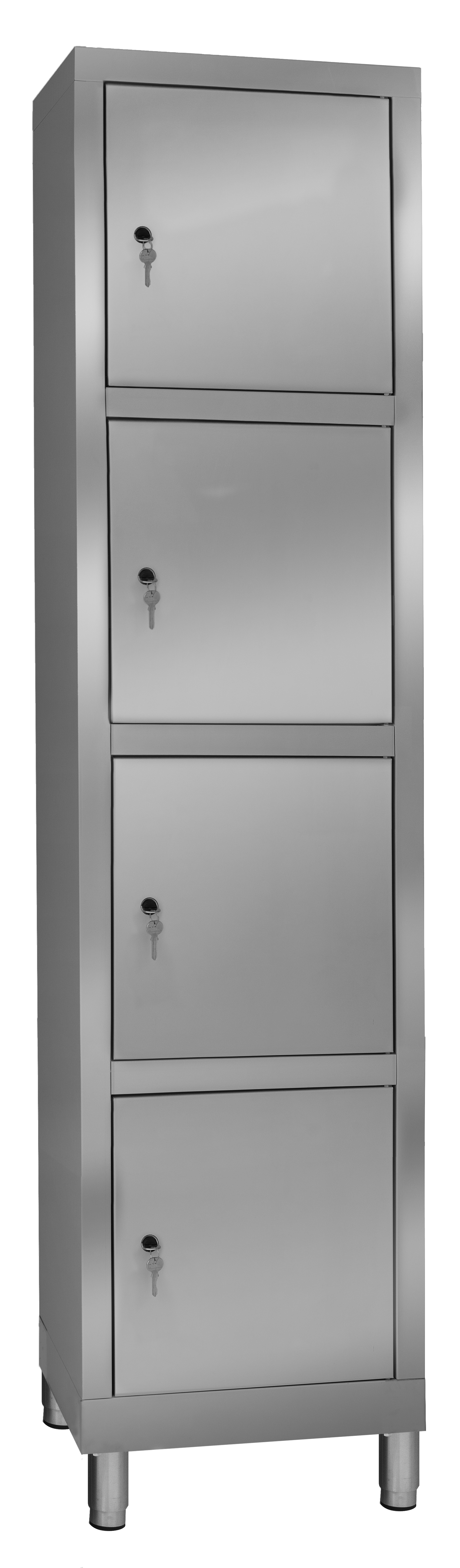 4-door stainless steel filing cabinet
