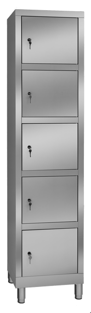Armadio casellario in acciaio inox a 5 ante
