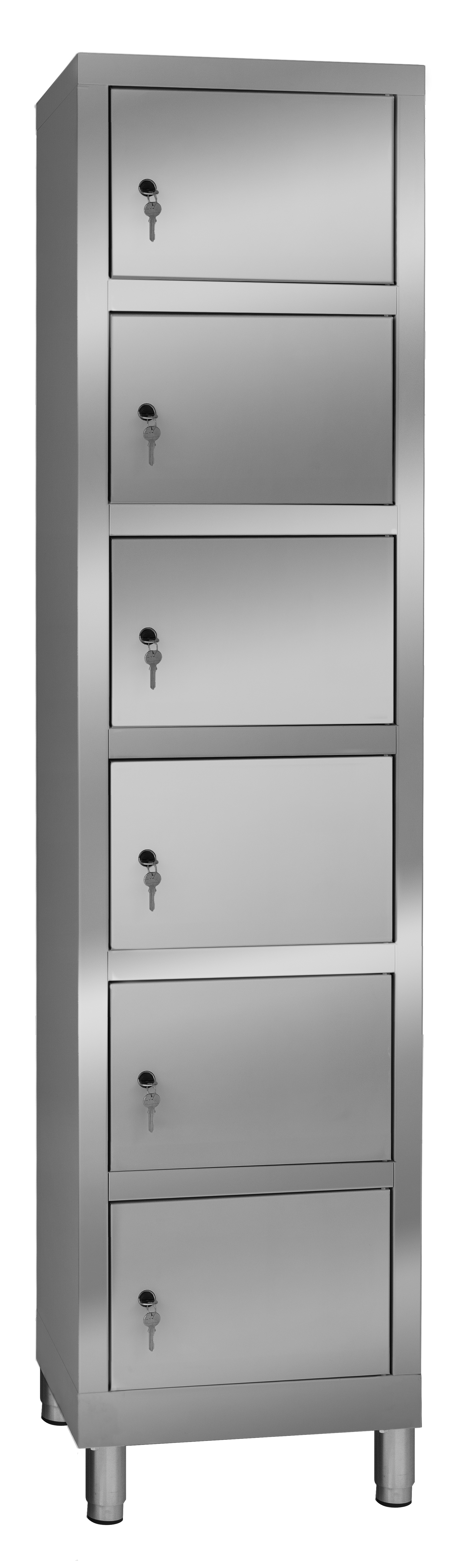 6-door stainless steel filing cabinet