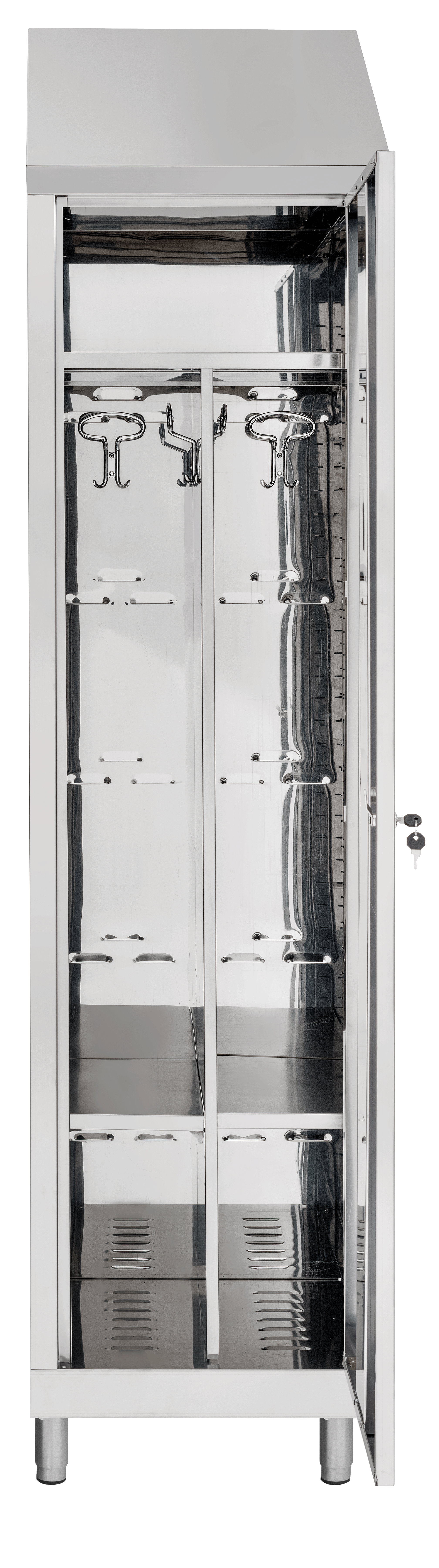 Single-door stainless steel locker locker