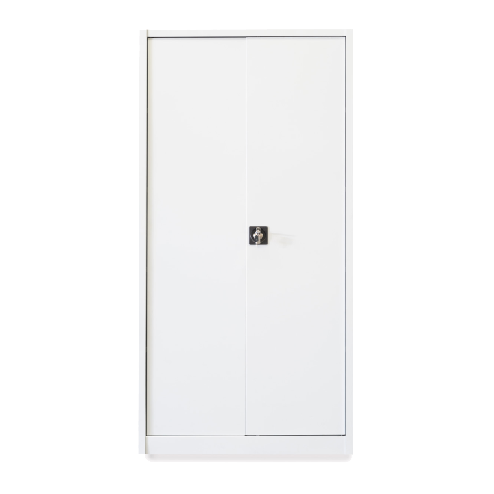 Wardrobe with hinged doors - 4 movable shelves with rounded edges 