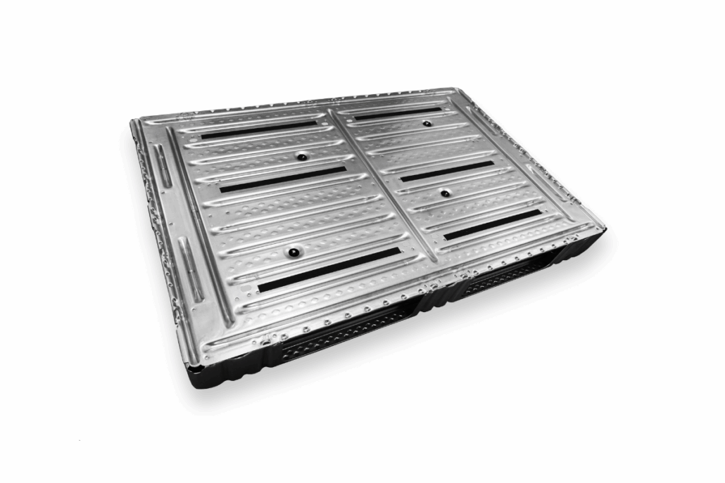 STAHLPALETTE BASIC 1200X800 mm - dynamische Tragfähigkeit 1500kg