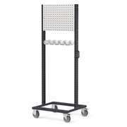 BINCART0706, Carrello per imbracature con pannello forato