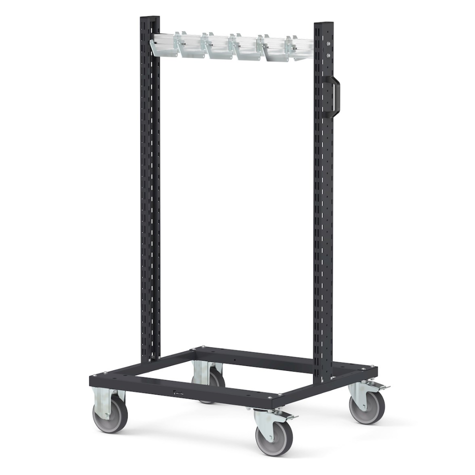 BINCART0701, Trolley with transparent drawer units, 70 containers 