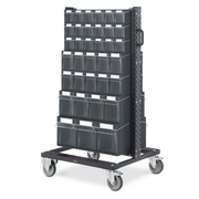 BINCART0710, Carrello con cassettiere trasparenti