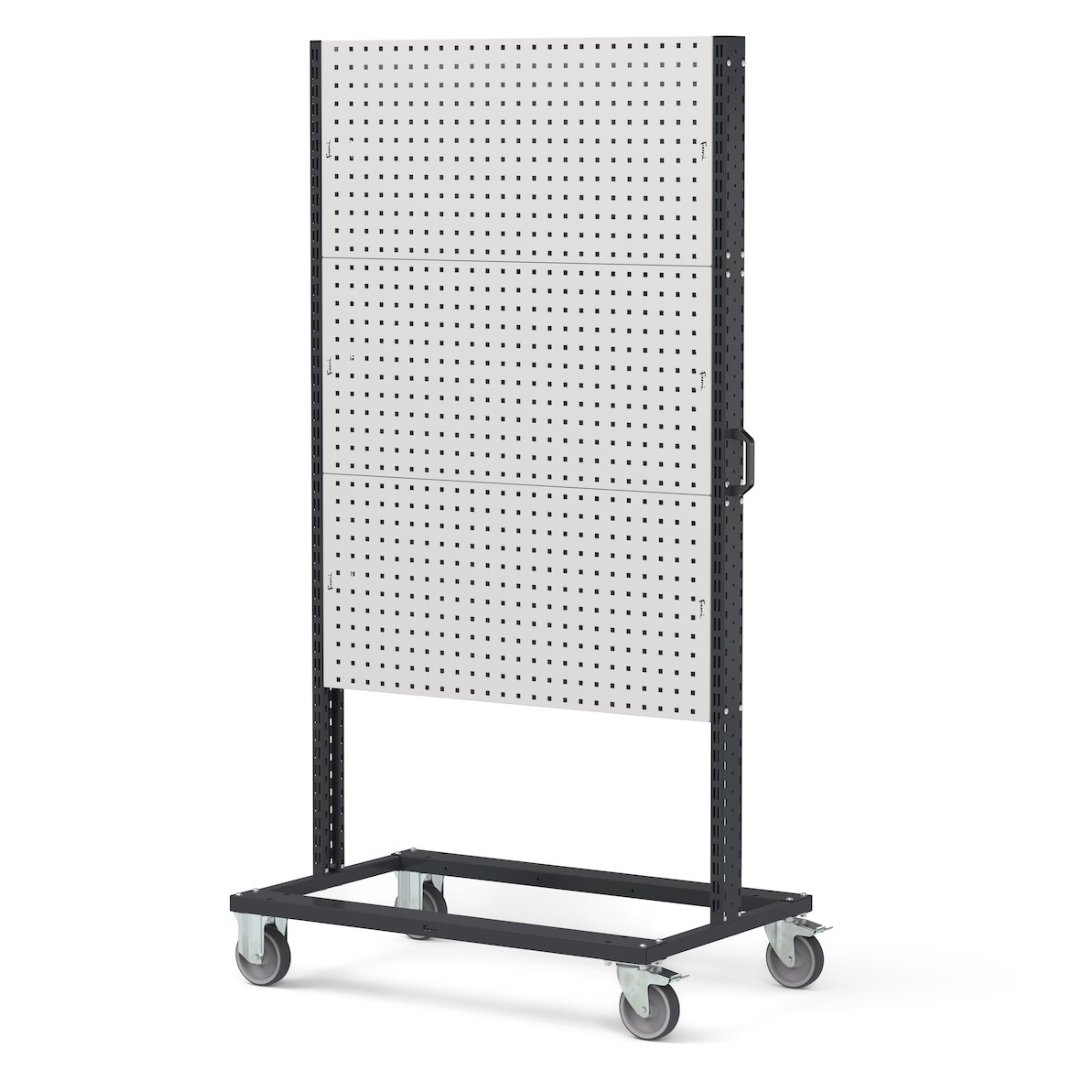 BINCART1009, Carrello con 6 pannelli forati