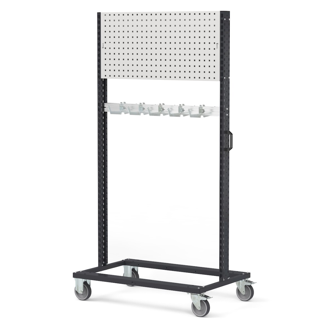 BINCART1010, Carrello per imbracature con pannello forato