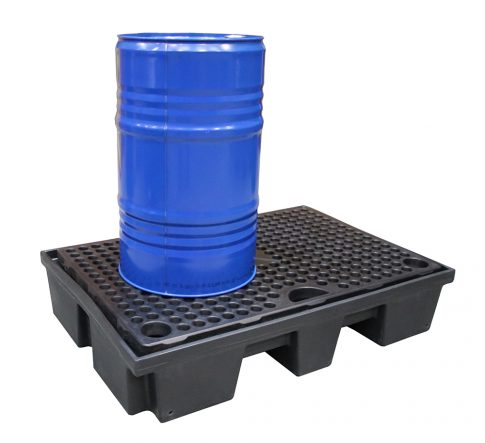 Vasca di raccolta eco-design in HDPE con griglia in HDPE - Capacità 120 L