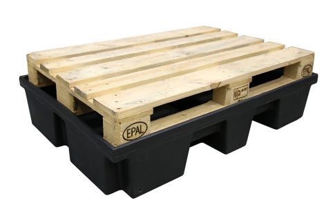 Vasca di raccolta eco-design in HDPE con griglia in HDPE - Capacità 120 L