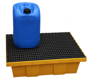 Vasca di raccolta in HDPE con griglia in PP - Capacità 70 L