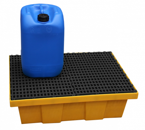 Vasca di raccolta in HDPE con griglia in PP - Capacità 70 L