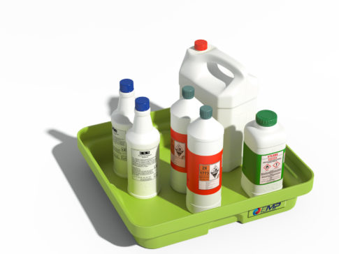 Vasca di raccolta in HDPE con griglia - Capacità 10 L