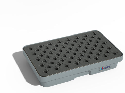 Vasca di raccolta in HDPE con griglia - Capacità 20 L