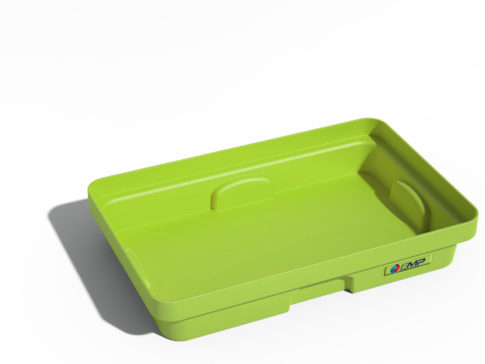 Vasca di raccolta in HDPE con griglia - Capacità 20 L