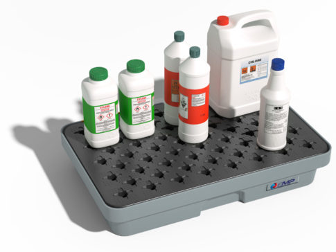 Vasca di raccolta in HDPE con griglia - Capacità 20 L