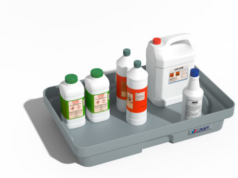 Vasca di raccolta in HDPE con griglia - Capacità 20 L