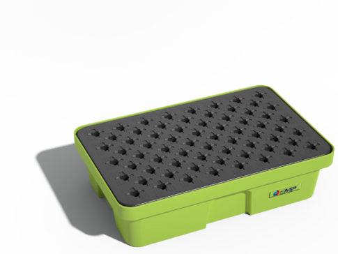 Vasca di raccolta in HDPE con griglia - Capacità 30 L