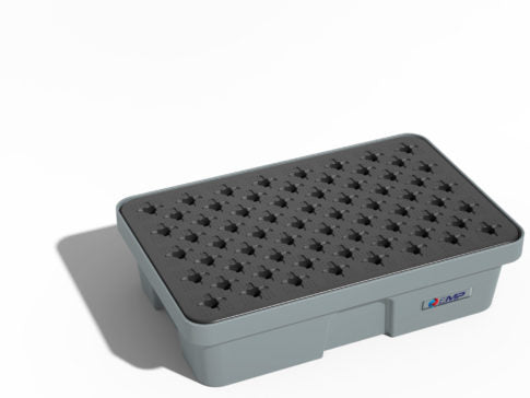 Vasca di raccolta in HDPE con griglia - Capacità 30 L