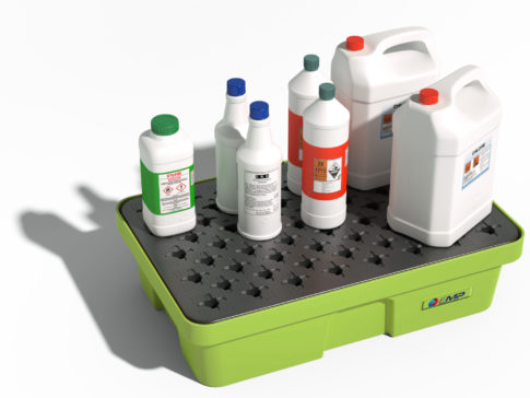 Vasca di raccolta in HDPE con griglia - Capacità 30 L