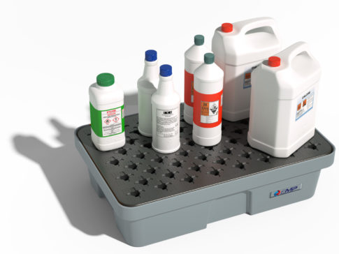 Vasca di raccolta in HDPE con griglia - Capacità 30 L