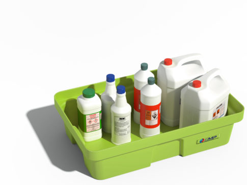 Vasca di raccolta in HDPE con griglia - Capacità 30 L