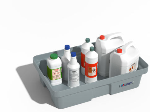 Vasca di raccolta in HDPE con griglia - Capacità 30 L