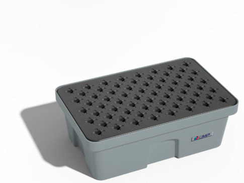 Vasca di raccolta in HDPE con griglia - Capacità 40 L