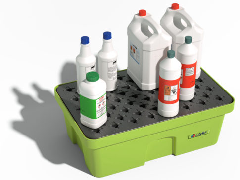 Vasca di raccolta in HDPE con griglia - Capacità 40 L