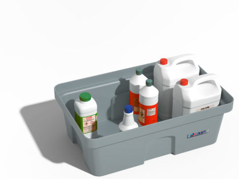 Vasca di raccolta in HDPE con griglia - Capacità 40 L