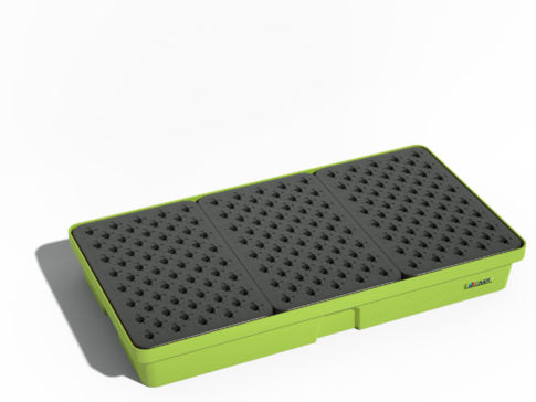 Vasca di raccolta in HDPE con griglia - Capacità 90 L