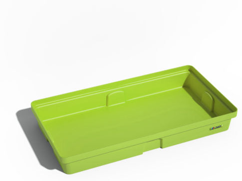 Vasca di raccolta in HDPE con griglia - Capacità 90 L